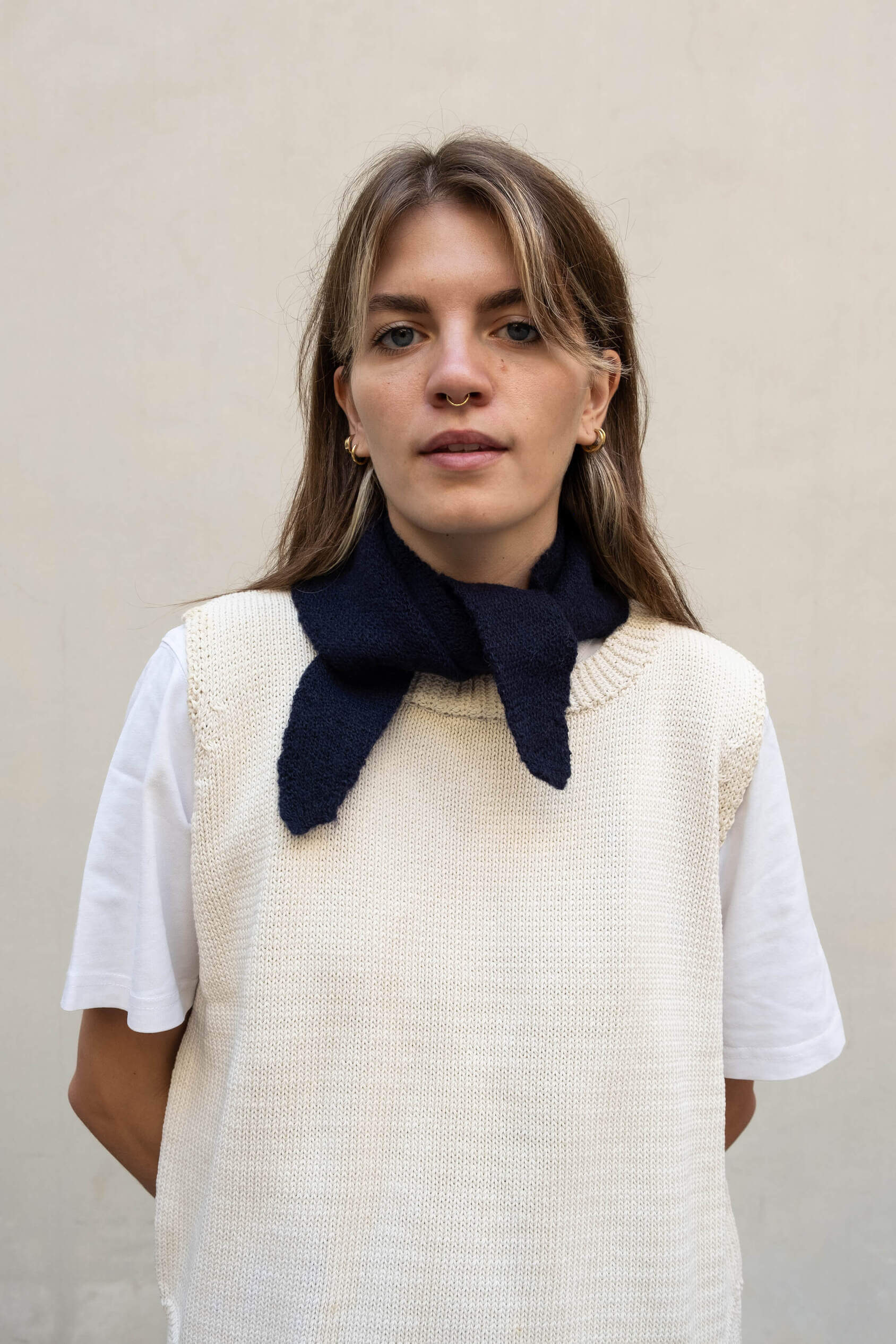 Wool Scarf Blue